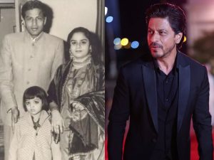 Shah Rukh Khan with parents